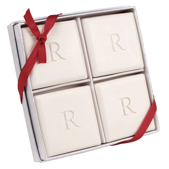 Block Single Initial Luxury Soap Set